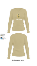 School officer 37316747 Women's Long Sleeve V-neck Shirt - 78