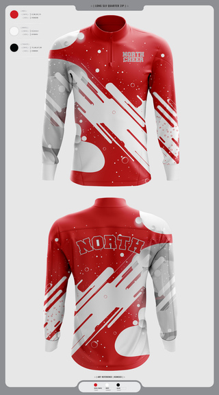 Quarter Zip Jacket, North Attleborough High School Cheer, Cheer, Teamtime, Team time, sublimation, custom sports apparel, team uniforms, spirit wear, spiritwear, sports uniforms, custom shirts, team store, custom team store, fundraiser sports, apparel fundraiser