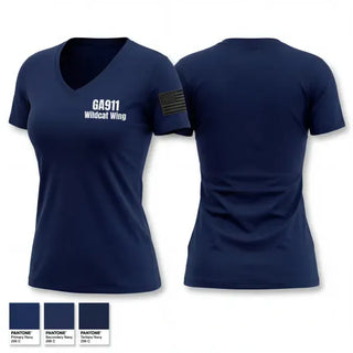 Womens Short Sleeve Vneck Shirt, GA-911, Air Force, Teamtime, Team time, sublimation, custom sports apparel, team uniforms, spirit wear, spiritwear, sports uniforms, custom shirts, team store, custom team store, fundraiser sports, apparel fundraiser