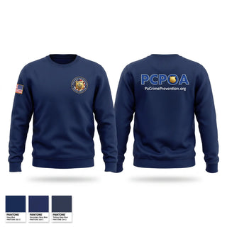 Crew Neck Sweatshirt, Pa Crime Prevention Officers Association, Police, Teamtime, Team time, sublimation, custom sports apparel, team uniforms, spirit wear, spiritwear, sports uniforms, custom shirts, team store, custom team store, fundraiser sports, apparel fundraiser