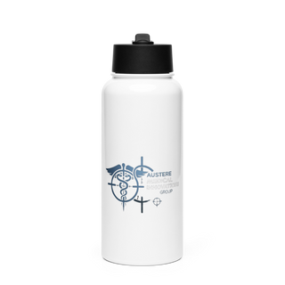 Austere Medical Innovations Group 79074868 Stainless Steel Water Bottle with a Straw Lid