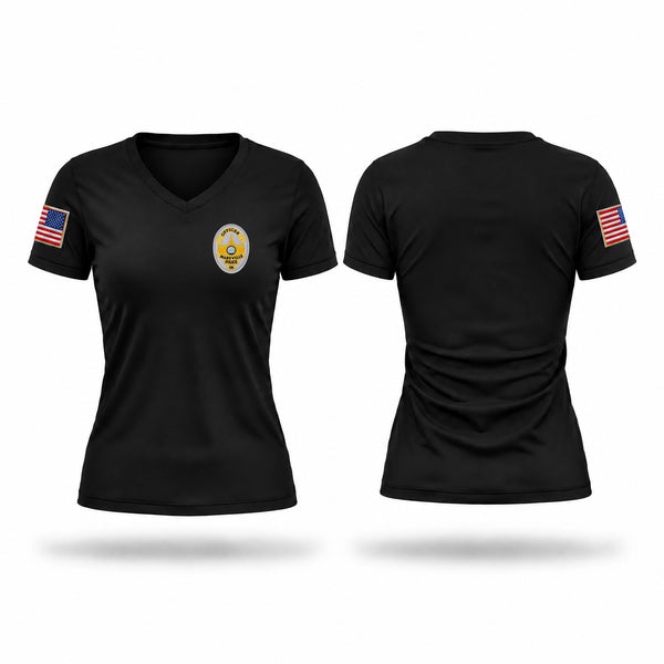 Womens Short Sleeve Vneck Shirt, MPD, Police, Teamtime, Team time, sublimation, custom sports apparel, team uniforms, spirit wear, spiritwear, sports uniforms, custom shirts, team store, custom team store, fundraiser sports, apparel fundraiser