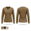 SOTU-S Women's Long Sleeve V-neck Shirt - 1