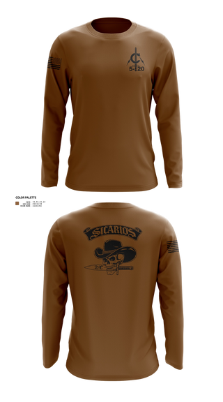 Long Sleeve Performance Shirt, 2/C Sicarios, Army, Teamtime, Team time, sublimation, custom sports apparel, team uniforms, spirit wear, spiritwear, sports uniforms, custom shirts, team store, custom team store, fundraiser sports, apparel fundraiser