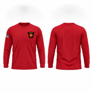 Long Sleeve Performance Shirt, Port Henry Fire Department Auxiliary, Fire Department, Teamtime, Team time, sublimation, custom sports apparel, team uniforms, spirit wear, spiritwear, sports uniforms, custom shirts, team store, custom team store, fundraiser sports, apparel fundraiser