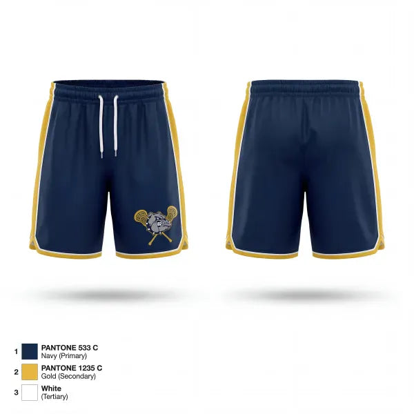 Athletic Shorts With Pockets, West Albany Bulldogs, Men's Lacrosse, Teamtime, Team time, sublimation, custom sports apparel, team uniforms, spirit wear, spiritwear, sports uniforms, custom shirts, team store, custom team store, fundraiser sports, apparel fundraiser