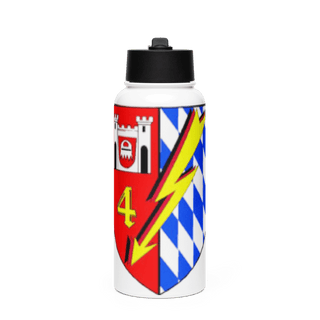Fernmeldebataillon 4 95457693 Stainless Steel Water Bottle with a Straw Lid