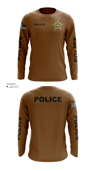 Long Sleeve Performance Shirt, St. Joseph County Police Department, , Teamtime, Team time, sublimation, custom sports apparel, team uniforms, spirit wear, spiritwear, sports uniforms, custom shirts, team store, custom team store, fundraiser sports, apparel fundraiser