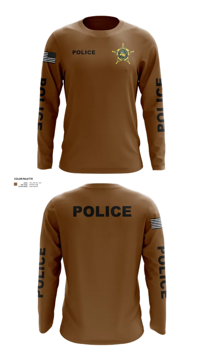 St. Joseph County Police Department 17172359 Long Sleeve Performance Shirt 81