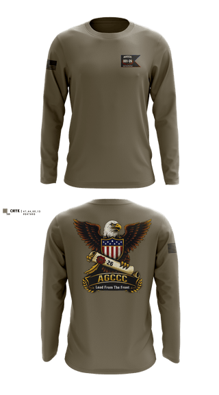Long Sleeve Performance Shirt, AGCCC, 001-26, Army, Teamtime, Team time, sublimation, custom sports apparel, team uniforms, spirit wear, spiritwear, sports uniforms, custom shirts, team store, custom team store, fundraiser sports, apparel fundraiser
