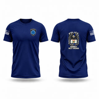 Short Sleeve Performance Shirt, Romney Police Department WV, Police, Teamtime, Team time, sublimation, custom sports apparel, team uniforms, spirit wear, spiritwear, sports uniforms, custom shirts, team store, custom team store, fundraiser sports, apparel fundraiser