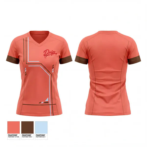 Womens Short Sleeve Vneck Shirt, Drip season, Ice Hockey, Teamtime, Team time, sublimation, custom sports apparel, team uniforms, spirit wear, spiritwear, sports uniforms, custom shirts, team store, custom team store, fundraiser sports, apparel fundraiser