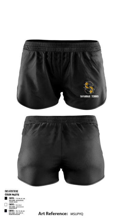 Savannah High School Tennis 14787407 Women's Shorts - 1