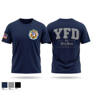 Old School Cotton Feel Shirt, Yonkers Fire Department, Fire Department, Teamtime, Team time, sublimation, custom sports apparel, team uniforms, spirit wear, spiritwear, sports uniforms, custom shirts, team store, custom team store, fundraiser sports, apparel fundraiser