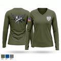 Cambridge SRT Women's Long Sleeve V-neck Shirt - 1