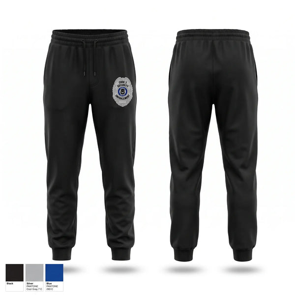 Sweatpants, Code 3 Security, Police, Teamtime, Team time, sublimation, custom sports apparel, team uniforms, spirit wear, spiritwear, sports uniforms, custom shirts, team store, custom team store, fundraiser sports, apparel fundraiser
