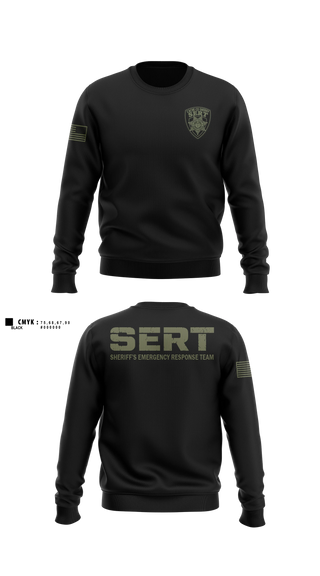 Crew Neck Sweatshirt, SERT, Police, Teamtime, Team time, sublimation, custom sports apparel, team uniforms, spirit wear, spiritwear, sports uniforms, custom shirts, team store, custom team store, fundraiser sports, apparel fundraiser