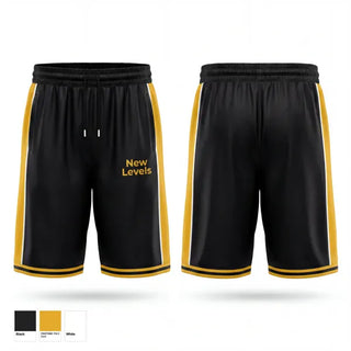Mens Reversible Basketball Shorts, New Levels, Men's Basketball, Teamtime, Team time, sublimation, custom sports apparel, team uniforms, spirit wear, spiritwear, sports uniforms, custom shirts, team store, custom team store, fundraiser sports, apparel fundraiser
