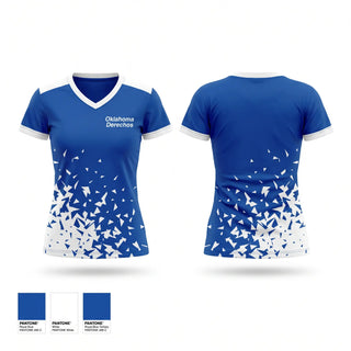 Womens Short Sleeve Vneck Shirt, Oklahoma Derechos, Baseball, Teamtime, Team time, sublimation, custom sports apparel, team uniforms, spirit wear, spiritwear, sports uniforms, custom shirts, team store, custom team store, fundraiser sports, apparel fundraiser