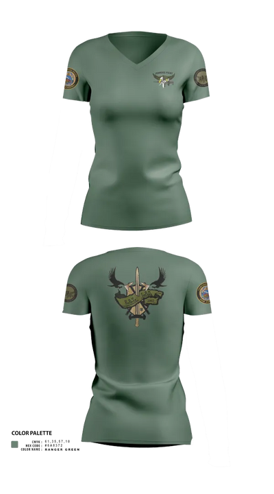 Emergency Response Team (ERT) 72699885 Women's Short Sleeve V-neck Shirt - 21