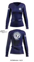 SJH MS3  Women's Long Sleeve V-neck Shirt - 1