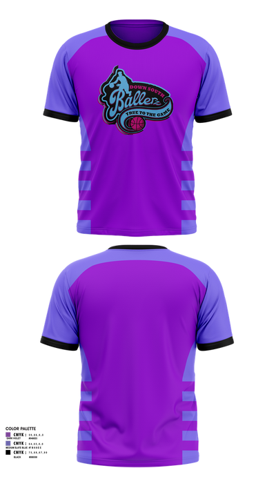 Down South Ballerz 56060925 Short Sleeve Performance Shirt - 1