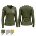 Shirley Police Department Women's Long Sleeve V-neck Shirt - 1