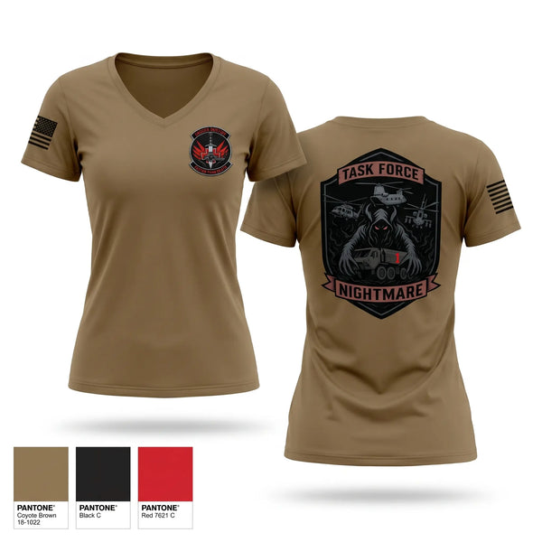 Womens Short Sleeve Vneck Shirt, C Co 2-1 Dustoff, Army, Teamtime, Team time, sublimation, custom sports apparel, team uniforms, spirit wear, spiritwear, sports uniforms, custom shirts, team store, custom team store, fundraiser sports, apparel fundraiser