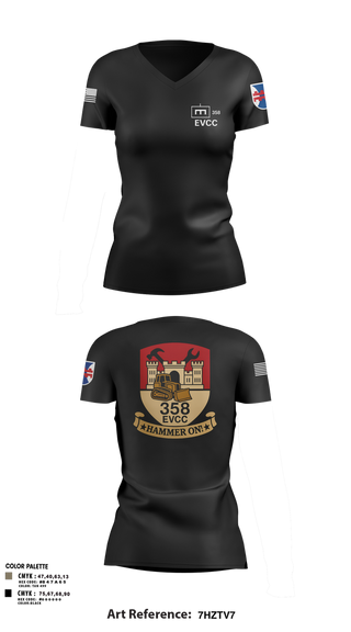 Womens Short Sleeve Vneck Shirt, 358 EVCC, , Teamtime, Team time, sublimation, custom sports apparel, team uniforms, spirit wear, spiritwear, sports uniforms, custom shirts, team store, custom team store, fundraiser sports, apparel fundraiser