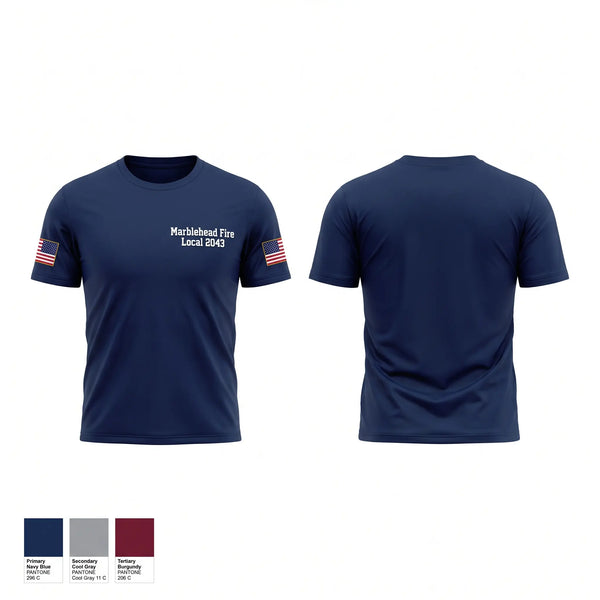 Short Sleeve Performance Shirt, Marblehead Fire Local 2043, Fire Department, Teamtime, Team time, sublimation, custom sports apparel, team uniforms, spirit wear, spiritwear, sports uniforms, custom shirts, team store, custom team store, fundraiser sports, apparel fundraiser
