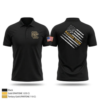 Short Sleeve Performance Polo, Goose Creek high school JROTC, Bowling, Teamtime, Team time, sublimation, custom sports apparel, team uniforms, spirit wear, spiritwear, sports uniforms, custom shirts, team store, custom team store, fundraiser sports, apparel fundraiser