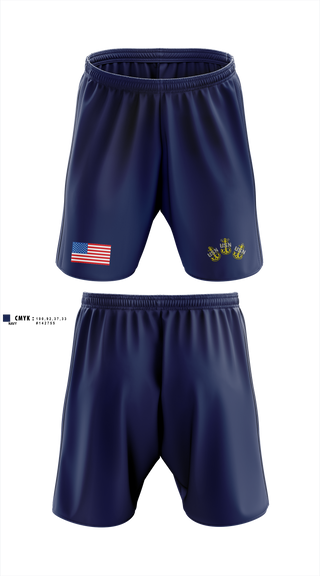 Athletic Shorts With Pockets, COMSUBPAC CPOA, Navy, Teamtime, Team time, sublimation, custom sports apparel, team uniforms, spirit wear, spiritwear, sports uniforms, custom shirts, team store, custom team store, fundraiser sports, apparel fundraiser