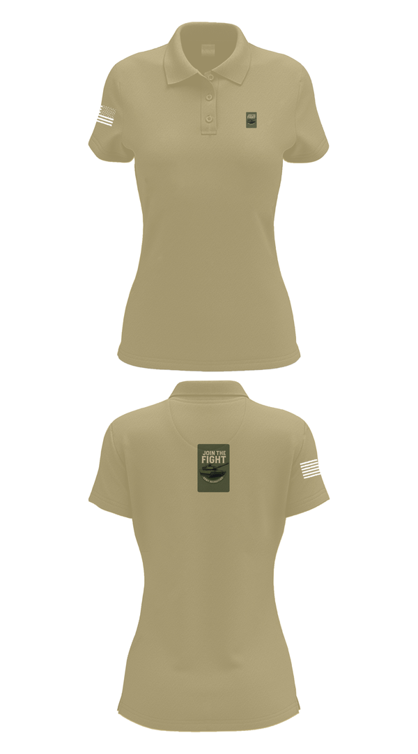 Womens Short Sleeve Performance Polo, Army Recruiting, Army, Teamtime, Team time, sublimation, custom sports apparel, team uniforms, spirit wear, spiritwear, sports uniforms, custom shirts, team store, custom team store, fundraiser sports, apparel fundraiser