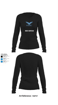 Herc Services 63879409 Women's Long Sleeve V-neck Shirt - 22