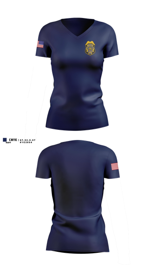 Womens Short Sleeve Vneck Shirt, Department of public safety, Police, Teamtime, Team time, sublimation, custom sports apparel, team uniforms, spirit wear, spiritwear, sports uniforms, custom shirts, team store, custom team store, fundraiser sports, apparel fundraiser