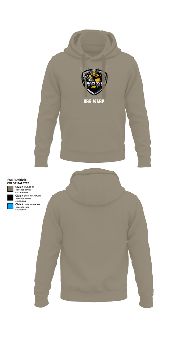 Hoodie, USS WASP, , Teamtime, Team time, sublimation, custom sports apparel, team uniforms, spirit wear, spiritwear, sports uniforms, custom shirts, team store, custom team store, fundraiser sports, apparel fundraiser