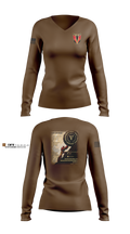 D/2-43 Women's Long Sleeve V-neck Shirt - 12