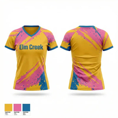 Elm Creek 5557964 Women's Short Sleeve V-neck Shirt - 1