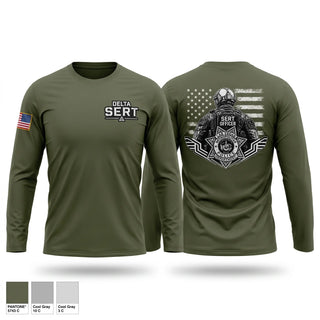 Long Sleeve Performance Shirt, DELTA SERT, Police, Teamtime, Team time, sublimation, custom sports apparel, team uniforms, spirit wear, spiritwear, sports uniforms, custom shirts, team store, custom team store, fundraiser sports, apparel fundraiser