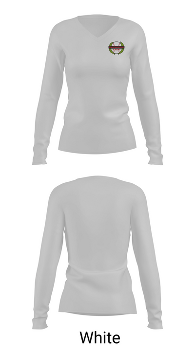 Dominican baseball Academy 36003266 Women's Long Sleeve V-neck Shirt - 16