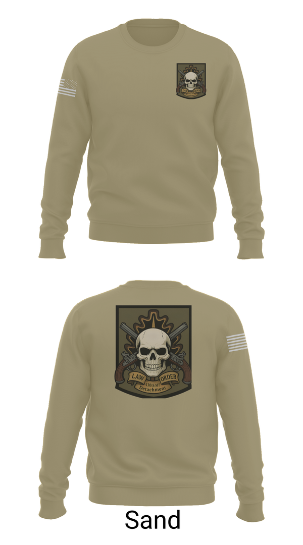 Crew Neck Sweatshirt, 430th MP Detachment, , Teamtime, Team time, sublimation, custom sports apparel, team uniforms, spirit wear, spiritwear, sports uniforms, custom shirts, team store, custom team store, fundraiser sports, apparel fundraiser
