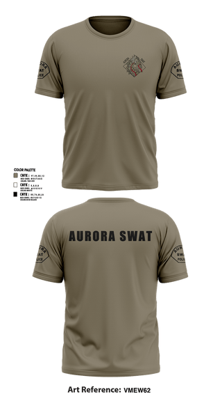 Short Sleeve Performance Shirt, Aurora SWAT, Police, Teamtime, Team time, sublimation, custom sports apparel, team uniforms, spirit wear, spiritwear, sports uniforms, custom shirts, team store, custom team store, fundraiser sports, apparel fundraiser