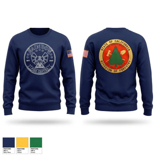 Crew Neck Sweatshirt, CALFIRE Rainbow Fire Center, Fire Department, Teamtime, Team time, sublimation, custom sports apparel, team uniforms, spirit wear, spiritwear, sports uniforms, custom shirts, team store, custom team store, fundraiser sports, apparel fundraiser