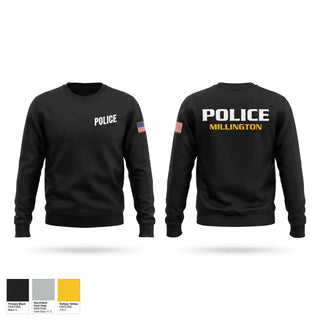 Crew Neck Sweatshirt, Millington Police Department, Police, Teamtime, Team time, sublimation, custom sports apparel, team uniforms, spirit wear, spiritwear, sports uniforms, custom shirts, team store, custom team store, fundraiser sports, apparel fundraiser