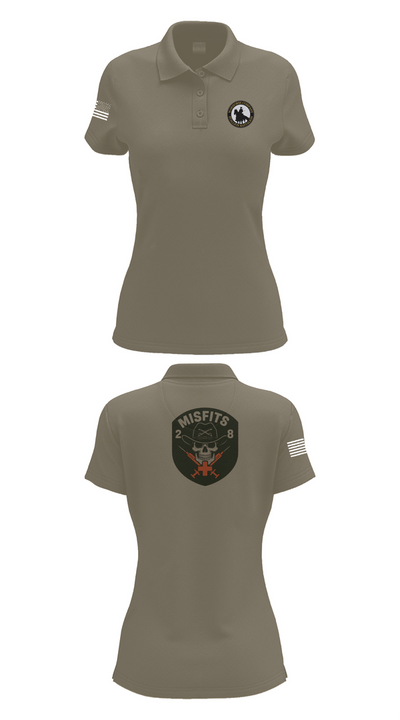 2-8 Cav, HHC, Medic Platoon 50281984 Women's Short Sleeve Performance Polo  - 75
