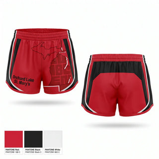 Womens Shorts, Orchard Lake St. Mary's, Cross Country, Teamtime, Team time, sublimation, custom sports apparel, team uniforms, spirit wear, spiritwear, sports uniforms, custom shirts, team store, custom team store, fundraiser sports, apparel fundraiser