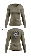 Pasadena K9 56975932 Women's Long Sleeve V-neck Shirt - 103
