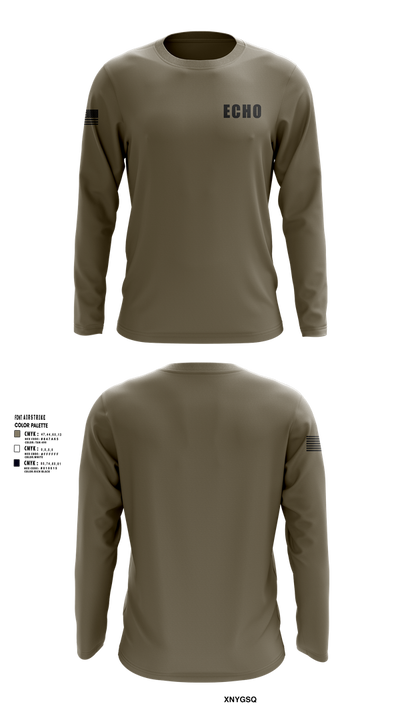 Echo 80419433 Long Sleeve Performance Shirt 101