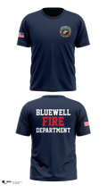 Bluewell Volunteer Fire Department Old School Cotton Feel Shirt - 4