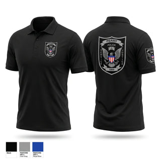 Short Sleeve Performance Polo, PERRY POLICE DEPARTMENT, Police, Teamtime, Team time, sublimation, custom sports apparel, team uniforms, spirit wear, spiritwear, sports uniforms, custom shirts, team store, custom team store, fundraiser sports, apparel fundraiser